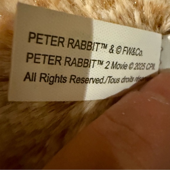 Peter Rabbit Plush Bunny Beatrix Toy Stuffed Animal 2025 with red Jacket… - Picture 5 of 7
